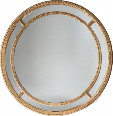 Sinatra Gold Round Mirror - 90cm x 90cm - image 1