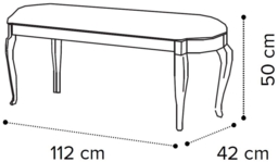 Camel Nabucco Night Silver Birch Italian Bench - thumbnail 3