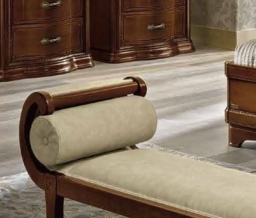 Camel Torriani Walnut Italian Curve Roll Bench - thumbnail 2