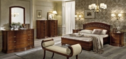 Camel Torriani Walnut Italian Curve Roll Bench - thumbnail 3