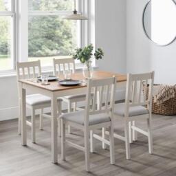 Coxmoor Ivory 4 Seater Dining Table - thumbnail 1