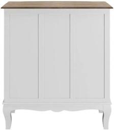Clearance - Fleur French Style White Shabby Chic 2 + 3 Drawer Chest - Made in Solid Mango Wood - thumbnail 4
