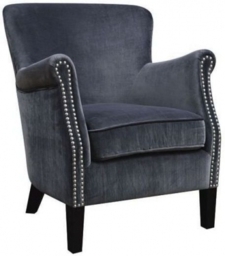 Harlow Grey Fabric Armchair