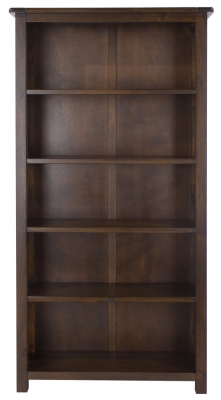 Boston Dark Wood Tall Bookcase - image 1
