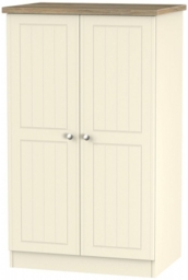 Vienna Cream Ash 2 Door Midi Wardrobe