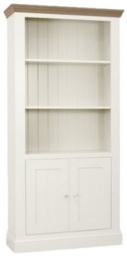 TCH Coelo 2 Door Bookcase - Oak and Painted