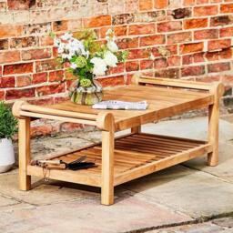 Lutyens Outdoor Teak Coffee Table - 80cm x 60cm - thumbnail 1
