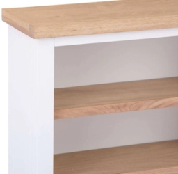 Aberdare Oak and White Painted Small Bookcase - thumbnail 3