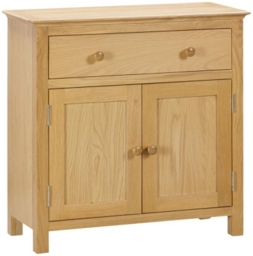 Arlington Oak 75cm Small 2 Door Sideboard