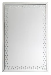 Eastmoore Silver Rectangular Mirror - 60cm x 90cm