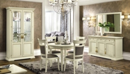Camel Treviso White Ash Italian 2-4 Seater Round Extending Dining Table - thumbnail 2