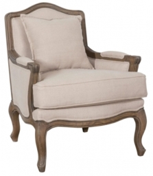 Harriett French Classical Bergere Walnut Armchair