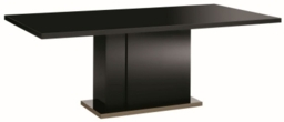 Alf Italia Mont Noir Black High Gloss Large 8 Seater Extending Dining Table