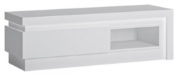 Lithgow White Gloss 130cm TV Unit
