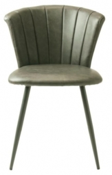 Shelby Grey Vegan Leather Dining Chair (Sold in Pairs)