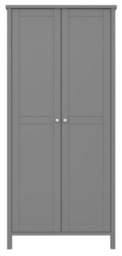 Tromso Grey 2 Door Wardrobe - thumbnail 1
