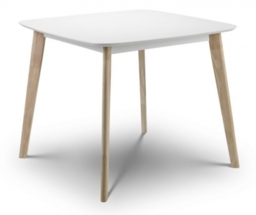 Casa Matt White Square Dining Table - 2 Seater - thumbnail 1