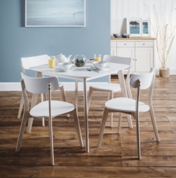 Casa Matt White Square Dining Table - 2 Seater - thumbnail 3