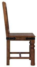 Clearance - Maharani Sheesham Dining Chair, Indian Wood, Lattice Jali Design with 4 Turned Legs - Brand New Item - thumbnail 3