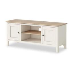 Marlow TV Unit - 2 Door - White - thumbnail 3