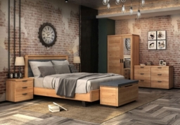 Fusion Oak 2 Door Wardrobe with Mirror - thumbnail 4