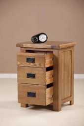 Originals Rustic Oak Tall Bedside Cabinet - thumbnail 3