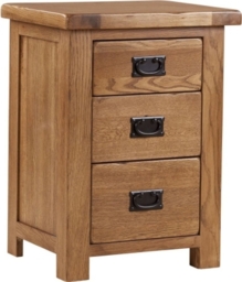 Originals Rustic Oak Tall Bedside Cabinet - thumbnail 1