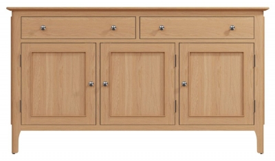 Appleby Oak 3 Door 2 Drawer Medium Sideboard - image 1