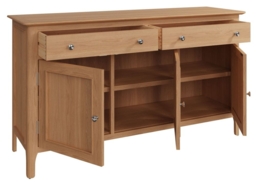 Appleby Oak 3 Door 2 Drawer Medium Sideboard - thumbnail 2