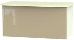 Knightsbridge Blanket Box - High Gloss Mushroom and Cream