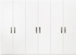Modern Mara White Italian 6 Door Wardrobe
