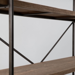 Brogdale Wood and Metal Console Table - thumbnail 2