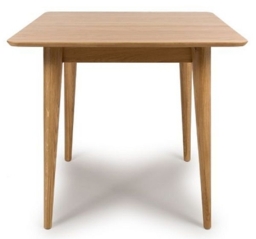 Jenson Oak 2-4 Seater Square Extending Dining Table - thumbnail 1