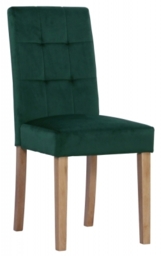 2 x Forest Green Fabric Dining Chair