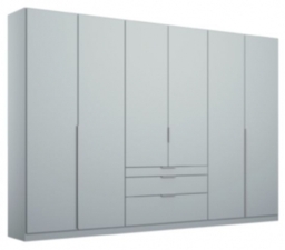 Rauch Alabama 271cm Silk Grey 6 Door Wardrobe with Drawers