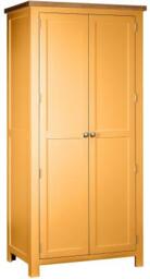 Lundy Orange Mustard Painted 2 Door Wardrobe