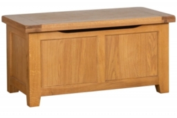 Somer Oak Blanket Box - thumbnail 1