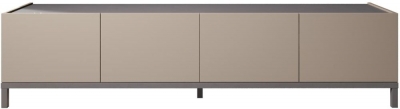 Modern Kali Taupe Italian 4 Door TV Unit