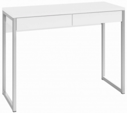 Camden White Gloss 2 Drawer Desk