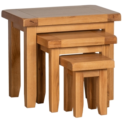 Somer Oak Nest of 3 Tables - image 1