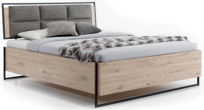 Lassen Oak Effect Storage Bed - Sizes Available
