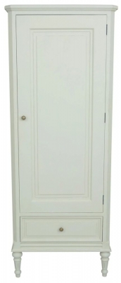 Vanessa French Lime White 1 Door 1 Drawer Wardrobe - image 1