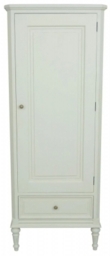 Vanessa French Lime White 1 Door 1 Drawer Wardrobe - thumbnail 1