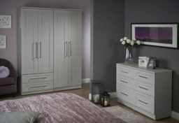 York Kaschmir Ash 2 Door Tall Wardrobe - thumbnail 3