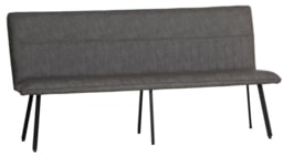 Grey Faux Leather 180cm Dining Bench - thumbnail 3