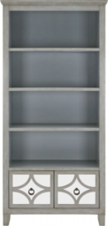 Russell Grey Mirrored Bookcase