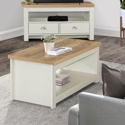 Highgate Cream Painted 105cm Coffee Table - thumbnail 2