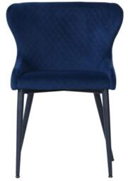 2 x Langley Blue Fabric Dining Chair