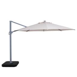 Maze Zeus Beige Aluminium Led Round Cantilever Parasol