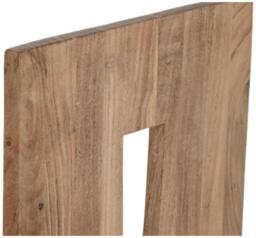 2 x Modern Acacia Wood High Back Dining Chair - thumbnail 2